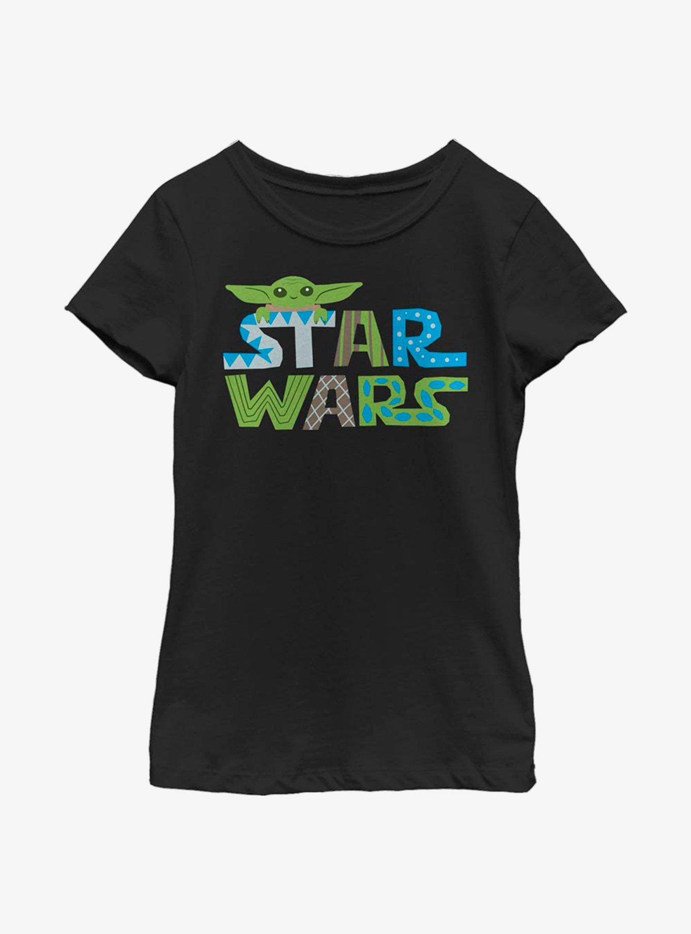 Star Wars The Mandalorian The Child Word Design Youth Girls T-Shirt, , hi-res