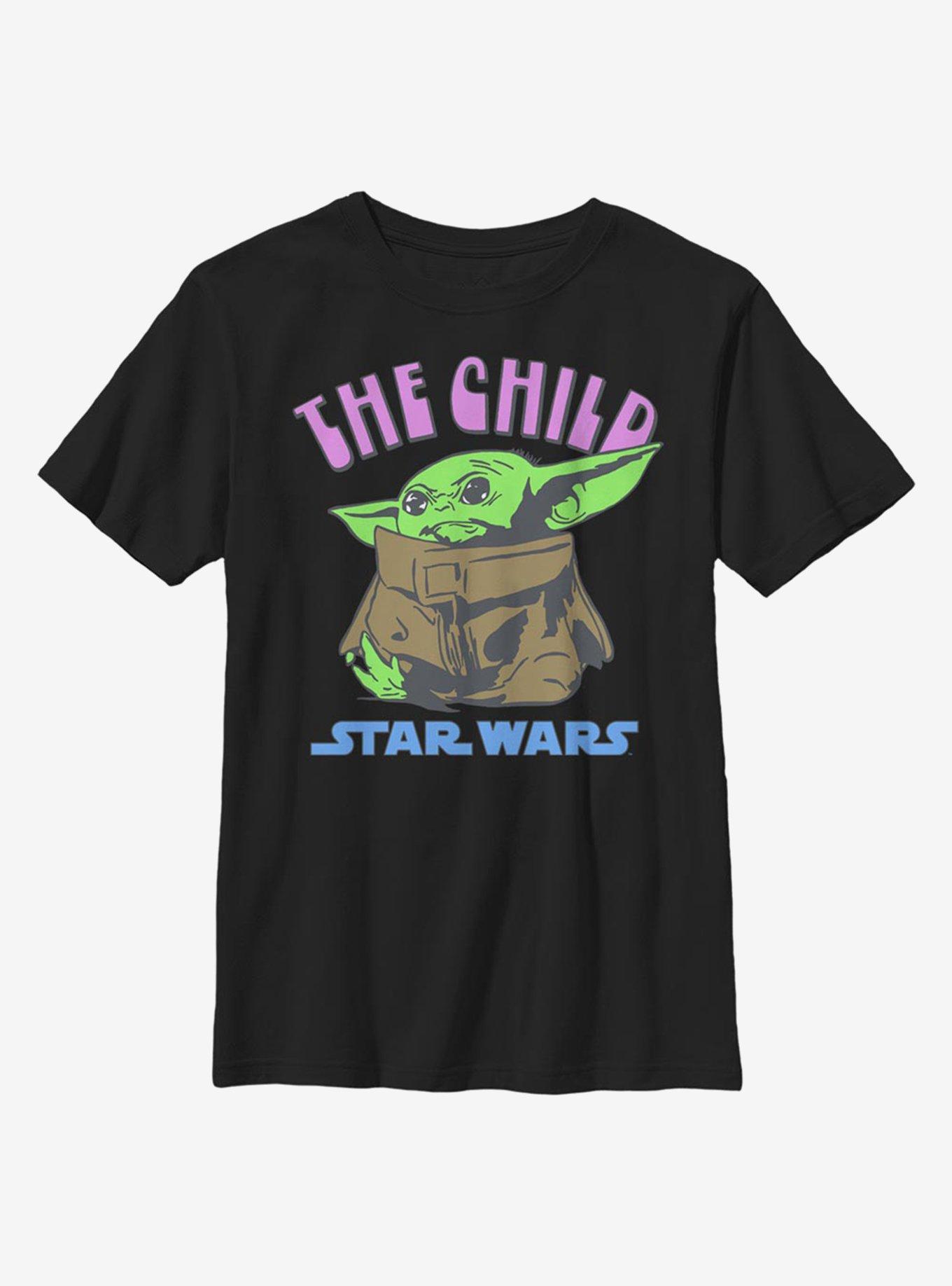 Star Wars The Mandalorian The Child Pop Of Color Youth T-Shirt, BLACK, hi-res
