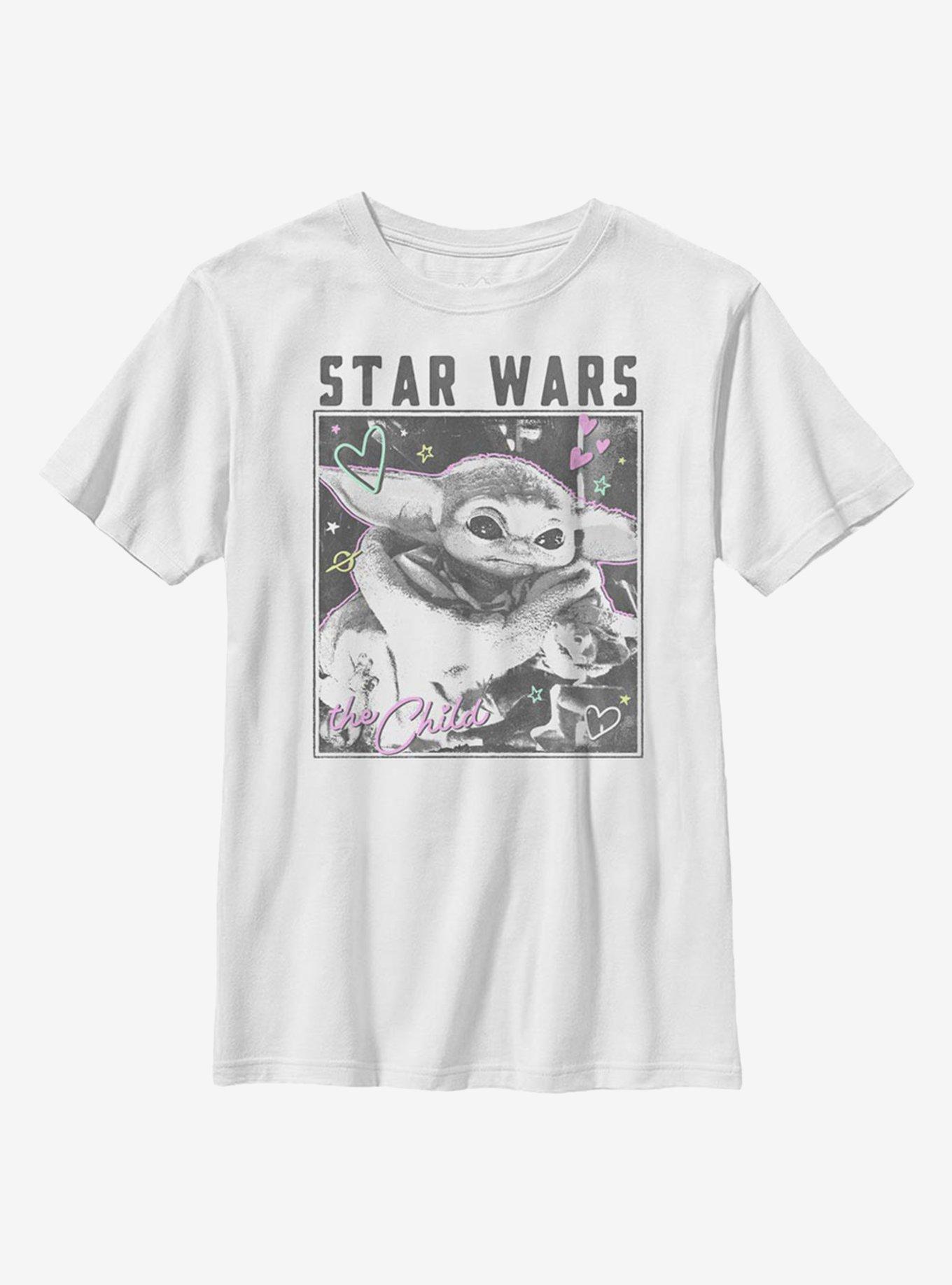Star Wars The Mandalorian The Child Doodle Photo Youth T-Shirt, , hi-res