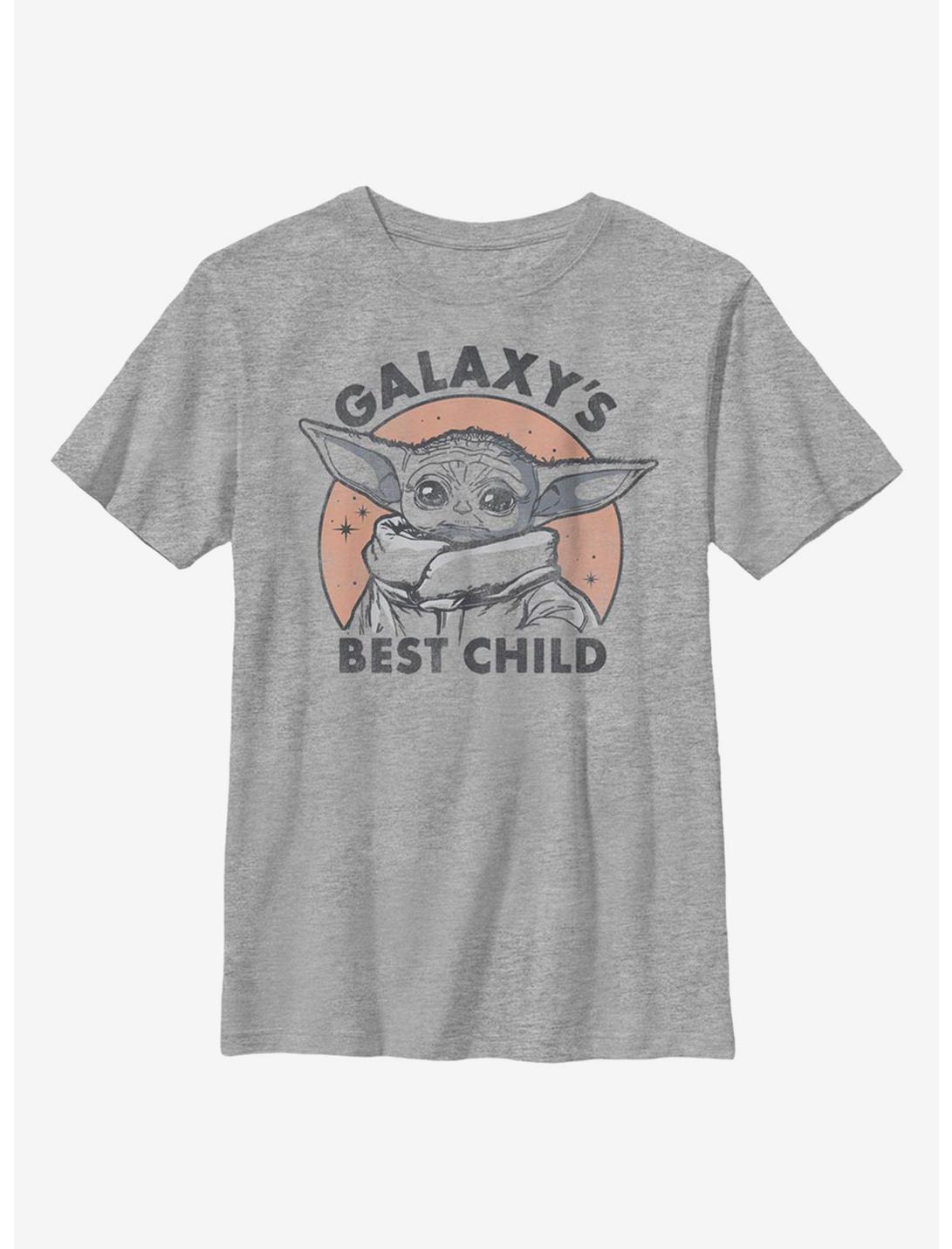 Star Wars The Mandalorian Galaxy's Best Child Youth T-Shirt, ATH HTR, hi-res