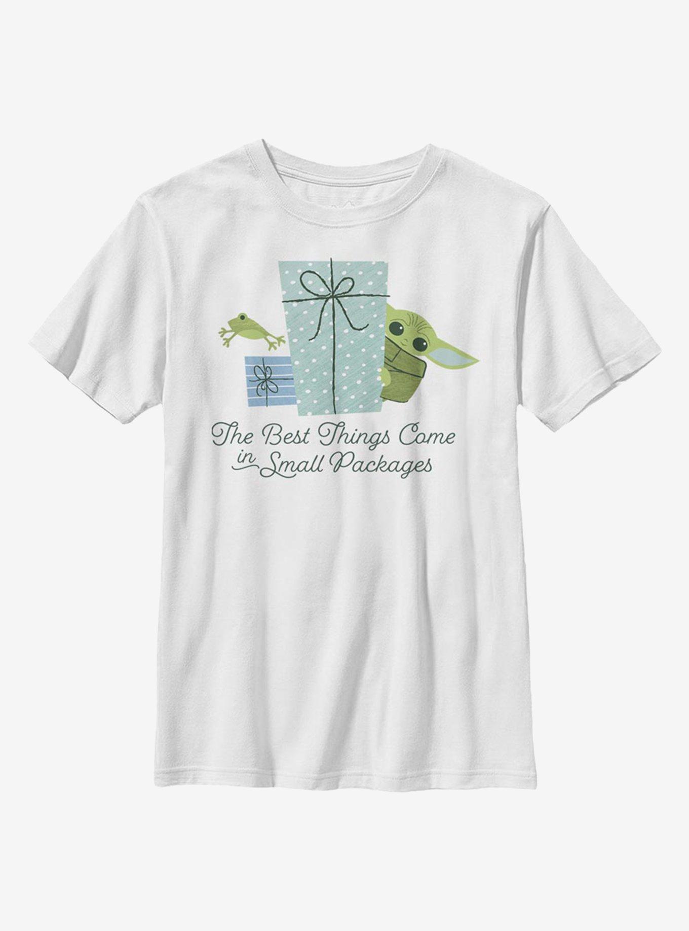 Star Wars The Mandalorian The Child The Best Things Come In Small Packages Youth T-Shirt, , hi-res