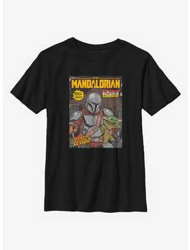 Star Wars The Mandalorian The Child Comic Cover Youth T-Shirt, , hi-res
