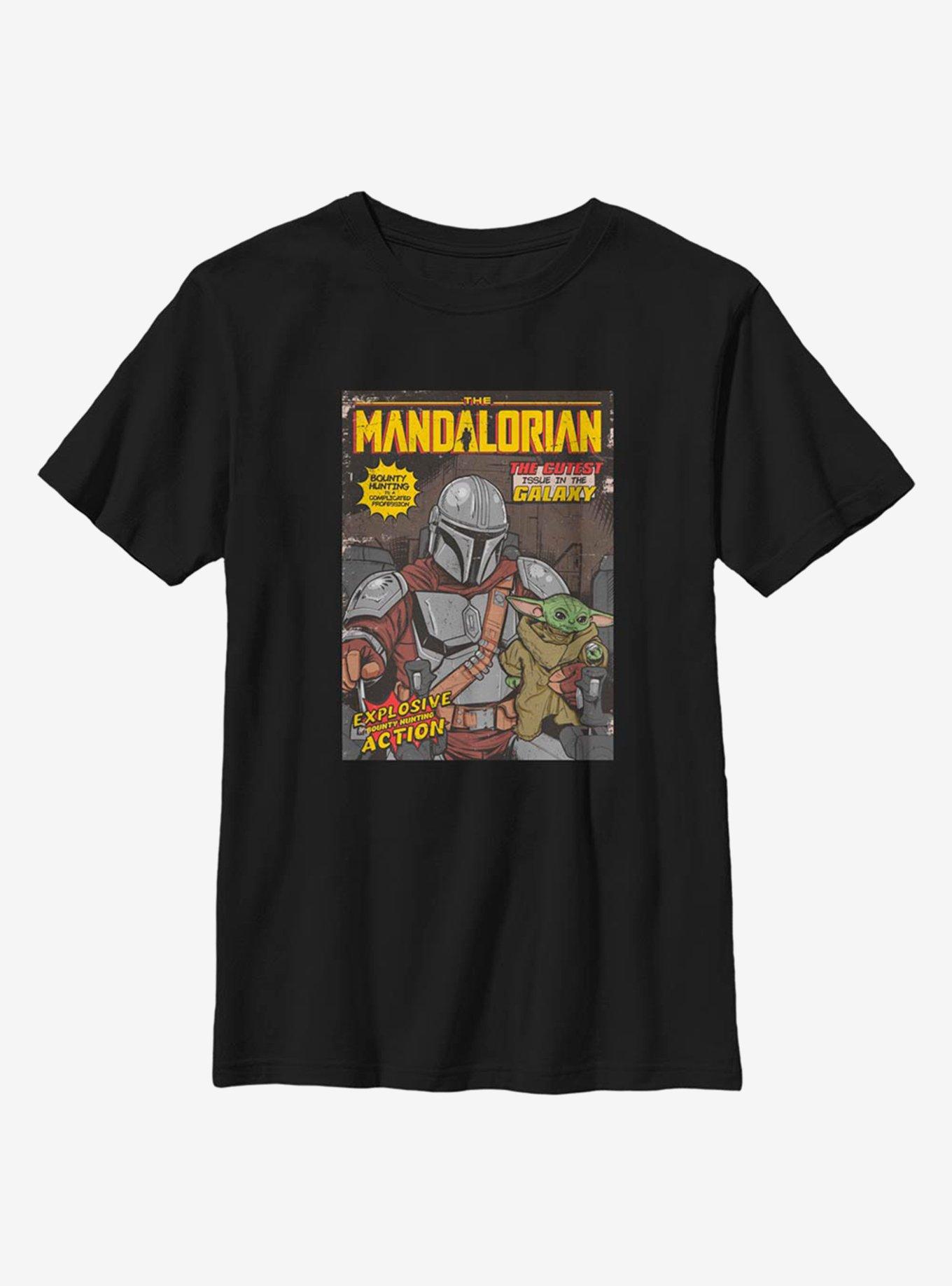 Star Wars The Mandalorian The Child Comic Cover Youth T-Shirt, , hi-res