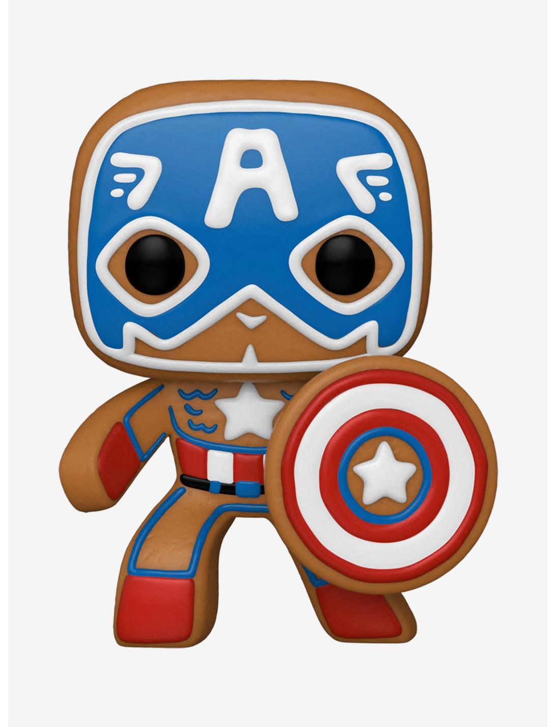 Funko Marvel Holiday Pop! Gingerbread Captain America Vinyl Figure, , hi-res