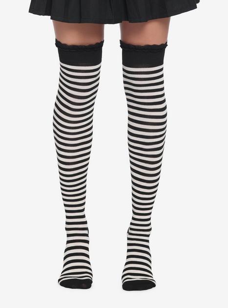 hot topic thigh high socks