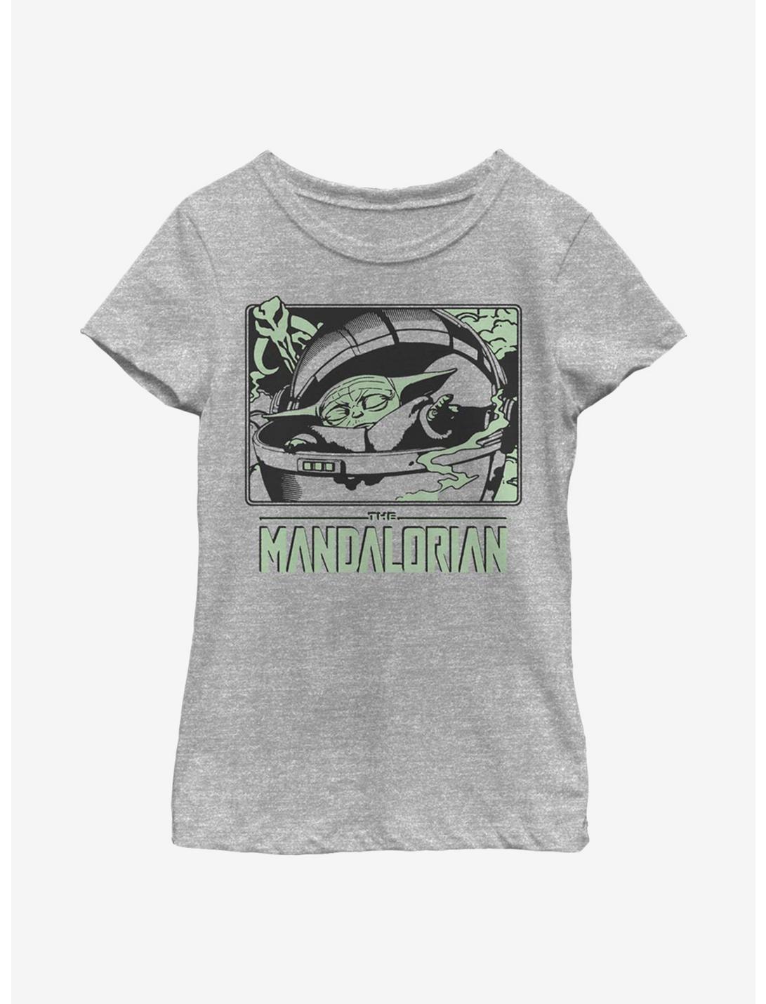 Star Wars The Mandalorian The Child Force Hand Youth Girls T-Shirt, ATH HTR, hi-res