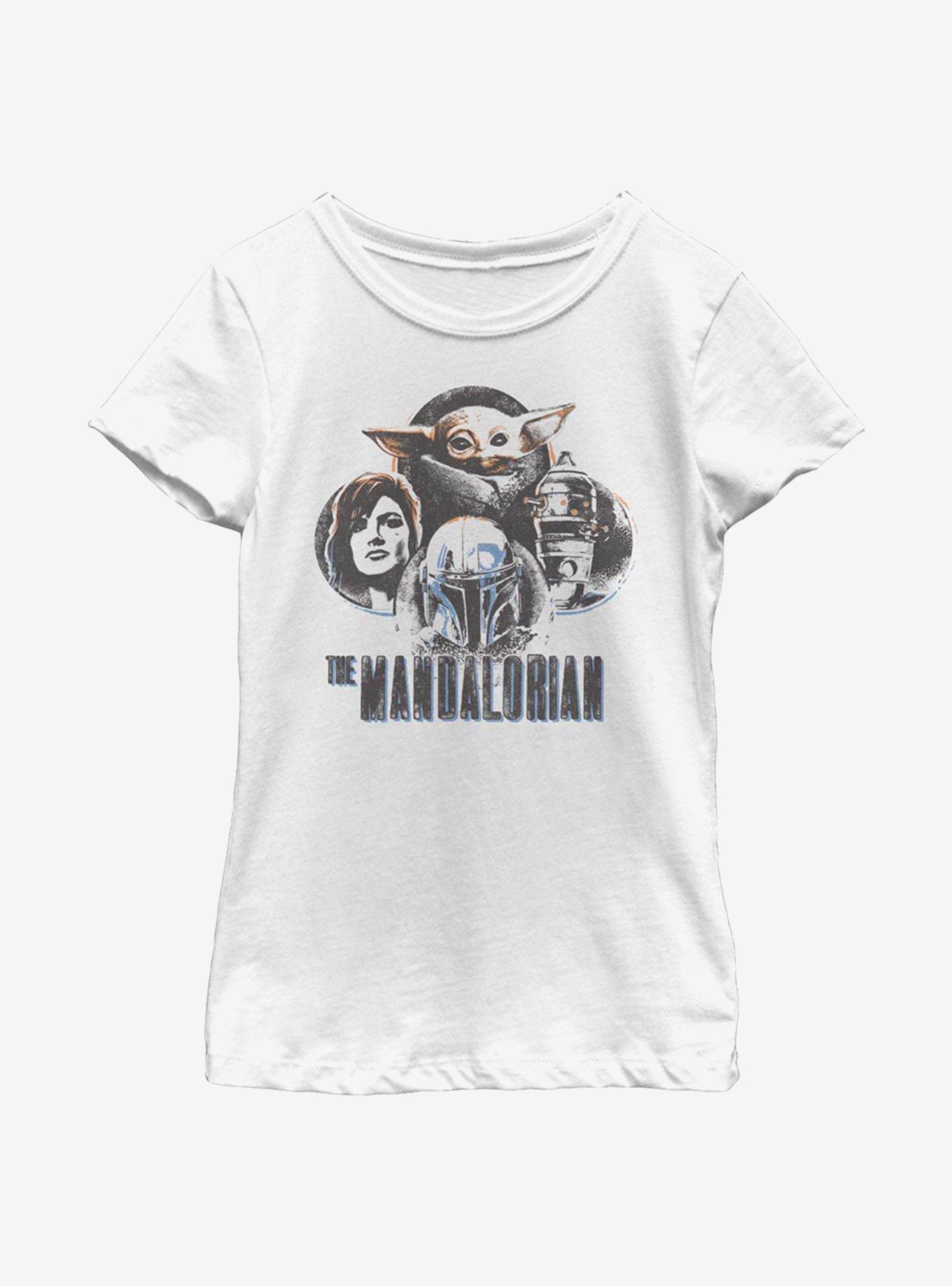 Star Wars The Mandalorian Group Circles Youth Girls T-Shirt, , hi-res