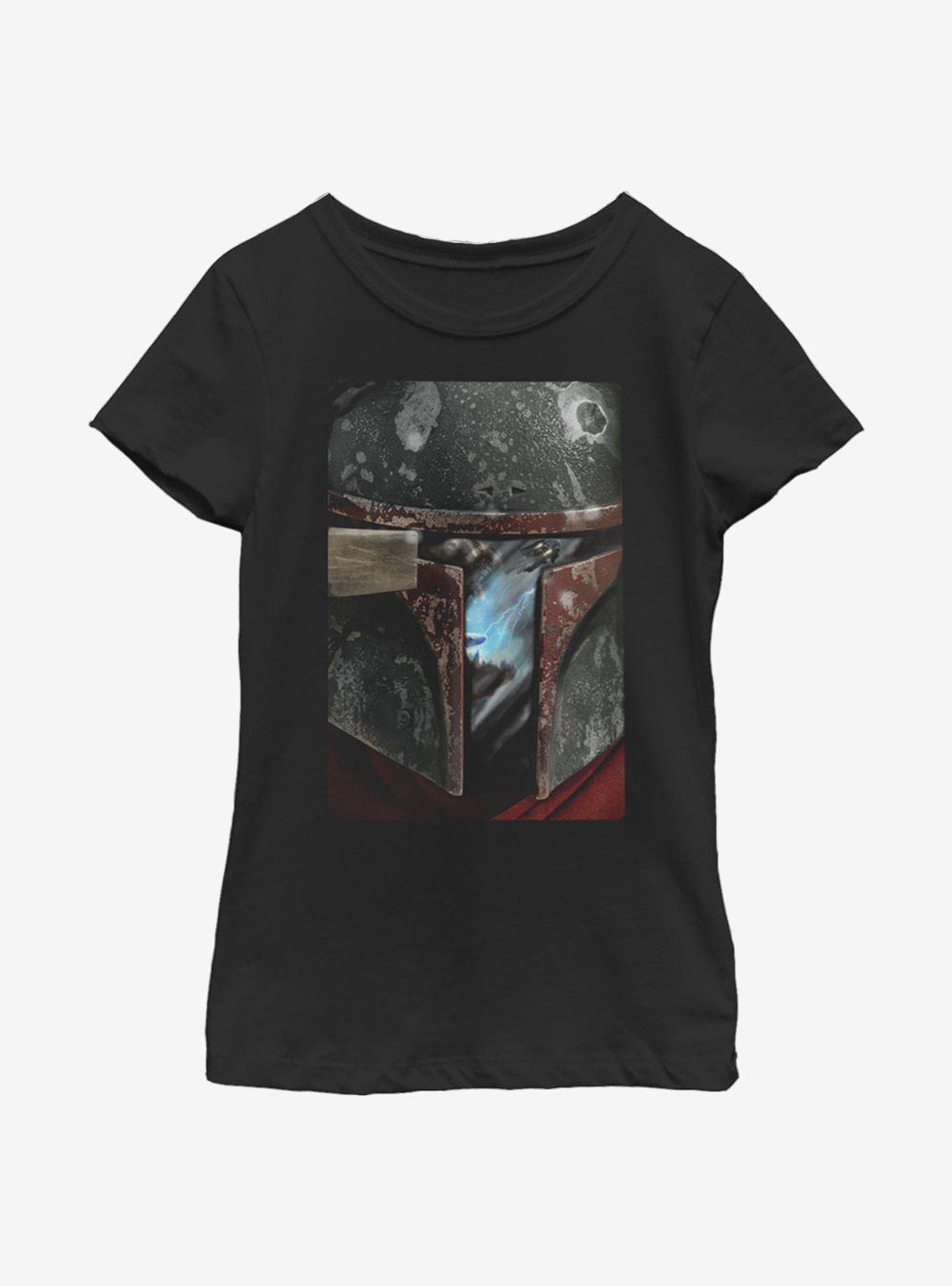 Star Wars The Mandalorian Epi Warrior Youth Girls T-Shirt, BLACK, hi-res