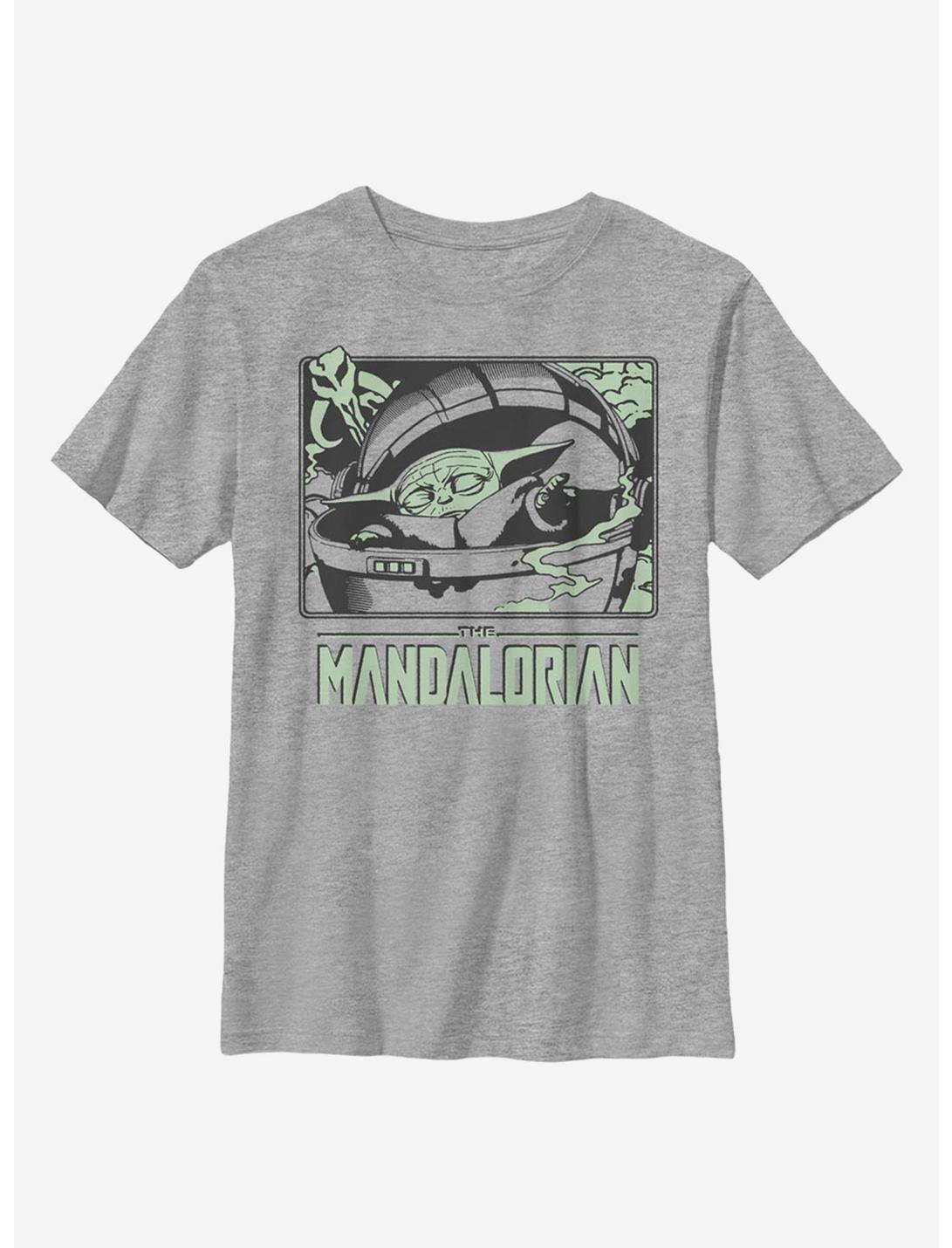 Star Wars The Mandalorian The Child Force Hand Youth T-Shirt, ATH HTR, hi-res