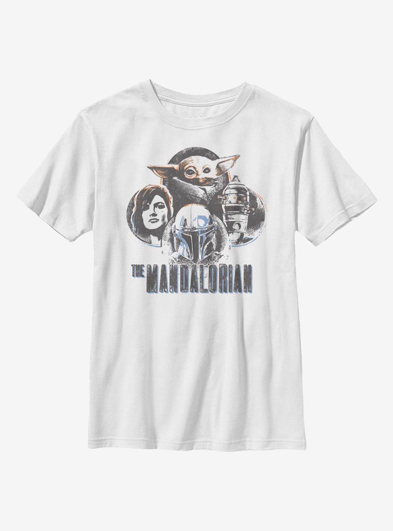 Star Wars The Mandalorian Group Circles Youth T-Shirt, , hi-res