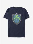 Star Wars The Mandalorian Shield Logo T-Shirt, NAVY, hi-res