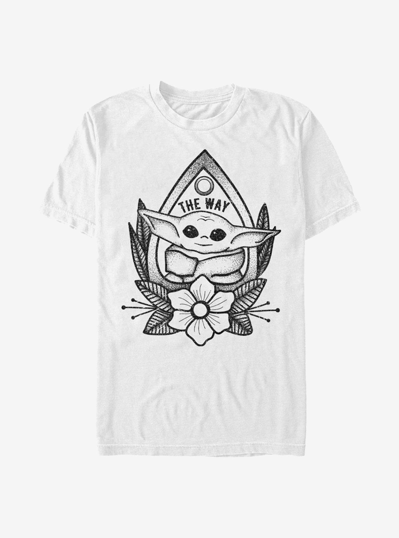 Star Wars The Mandalorian The Child Large Planchette T-Shirt, WHITE, hi-res