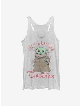 Star Wars The Mandalorian The Child All I Want Christmas Womens Tank Top, , hi-res