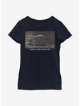 Star Wars The Mandalorian The Child Come To The Cute SIde Youth Girls T-Shirt, NAVY, hi-res