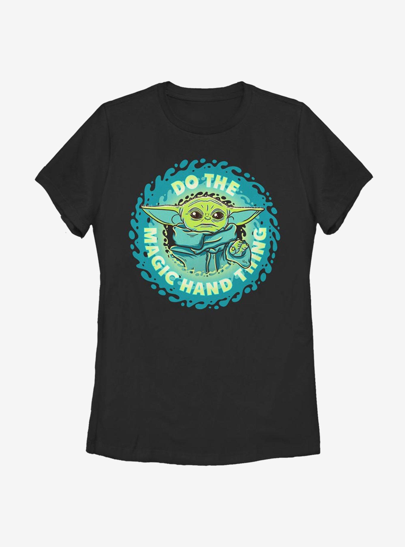 Star Wars The Mandalorian The Child Do The Hand Thing Womens T-Shirt