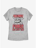 Star Wars The Mandalorian The Child Merry Force Christmas Womens T-Shirt, ATH HTR, hi-res