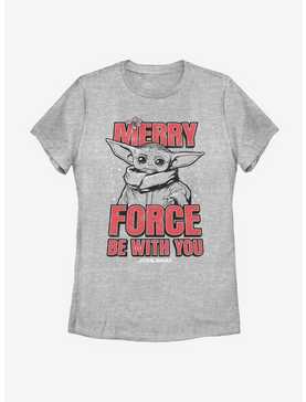 Star Wars The Mandalorian The Child Merry Force Christmas Womens T-Shirt, , hi-res