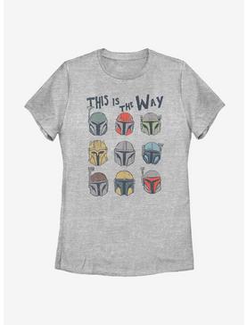 Star Wars The Mandalorian The Way Helmets Womens T-Shirt, , hi-res
