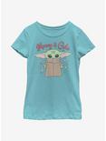 Star Wars The Mandalorian The Child Merry And Cute Youth Girls T-Shirt, TAHI BLUE, hi-res