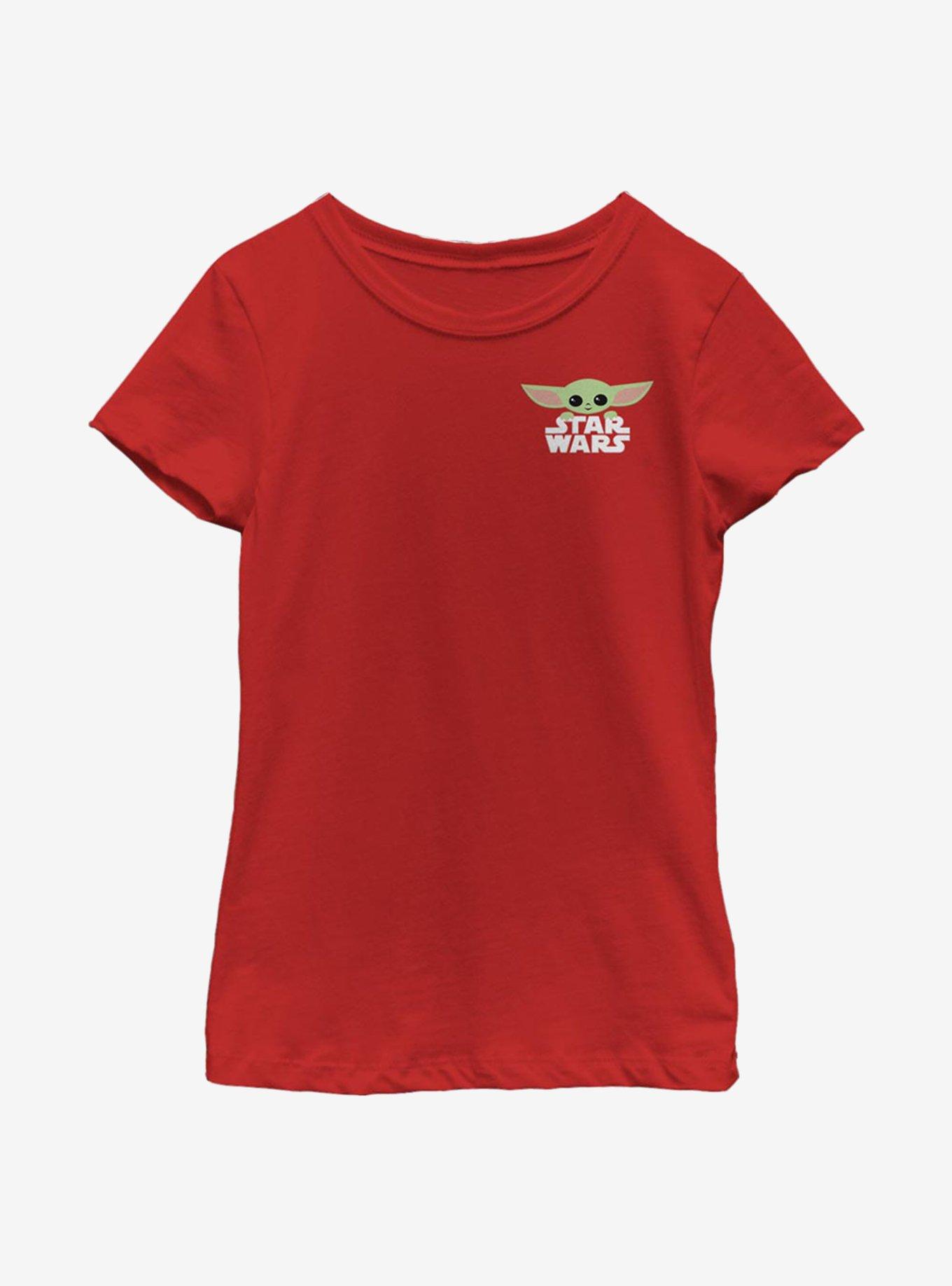 Star Wars The Mandalorian The Child Faux Pocket Cute Youth Girls T-Shirt, , hi-res