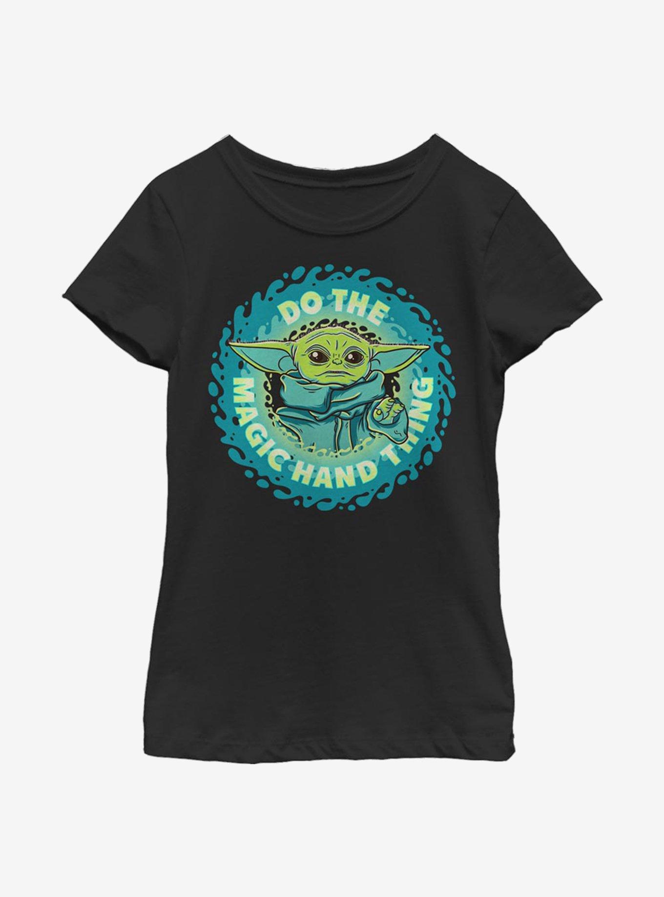 Star Wars The Mandalorian The Child Do The Hand Thing Youth Girls T-Shirt
