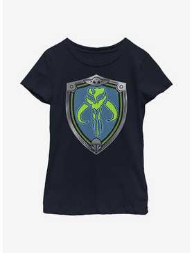 Star Wars The Mandalorian Shield Logo Youth Girls T-Shirt, , hi-res