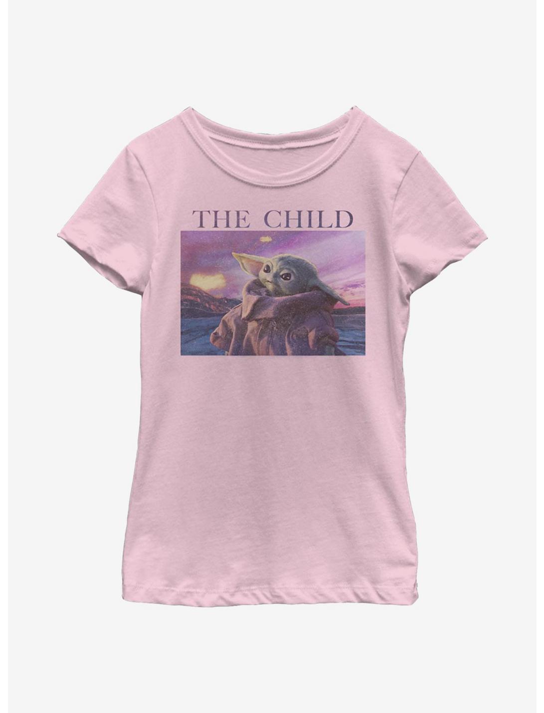 Star Wars The Mandalorian The Child Pink Sky Youth Girls T-Shirt, PINK, hi-res
