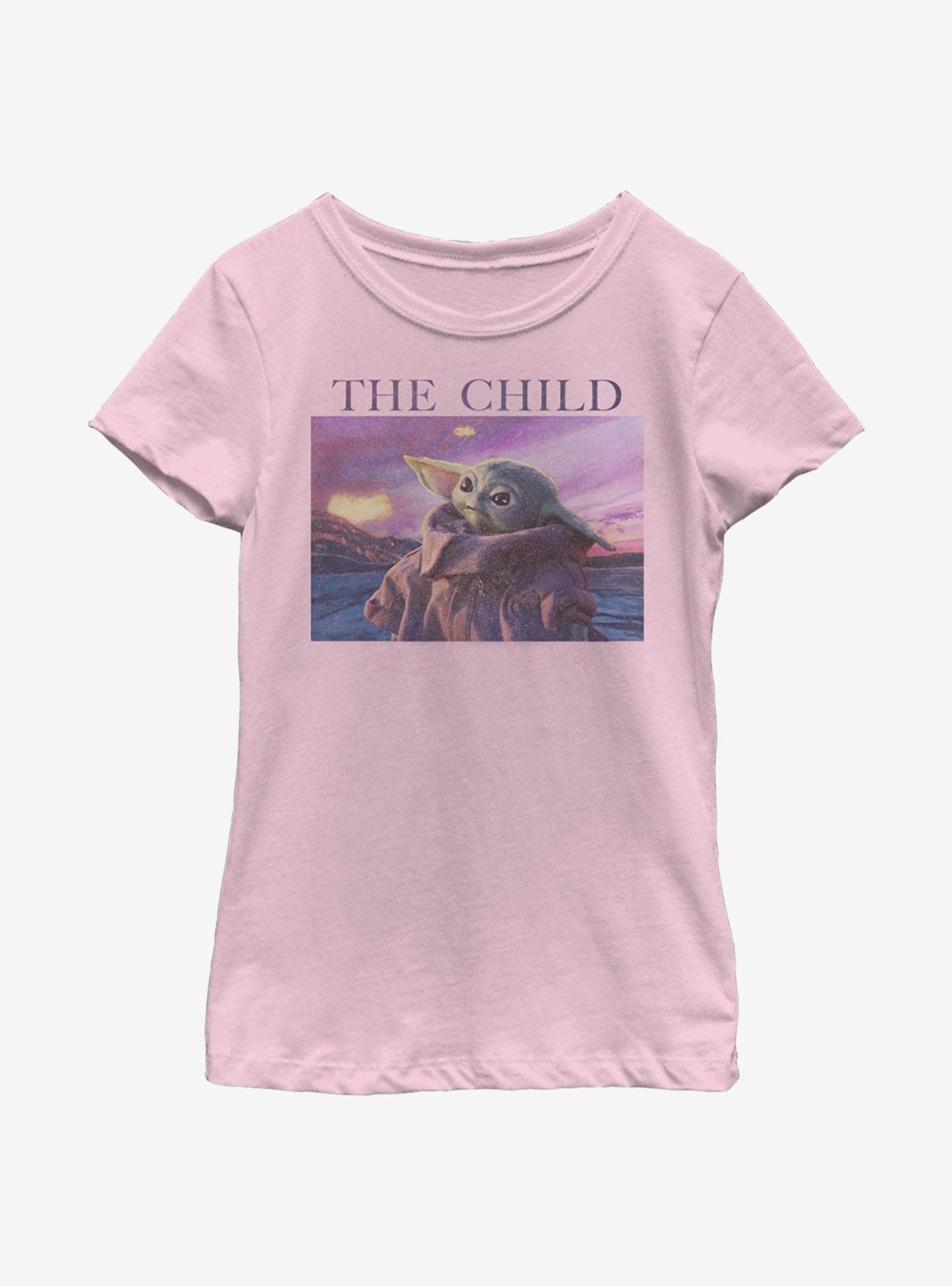 Star Wars The Mandalorian The Child Pink Sky Youth Girls T-Shirt, , hi-res