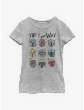 Star Wars The Mandalorian The Way Helmets Youth Girls T-Shirt, , hi-res