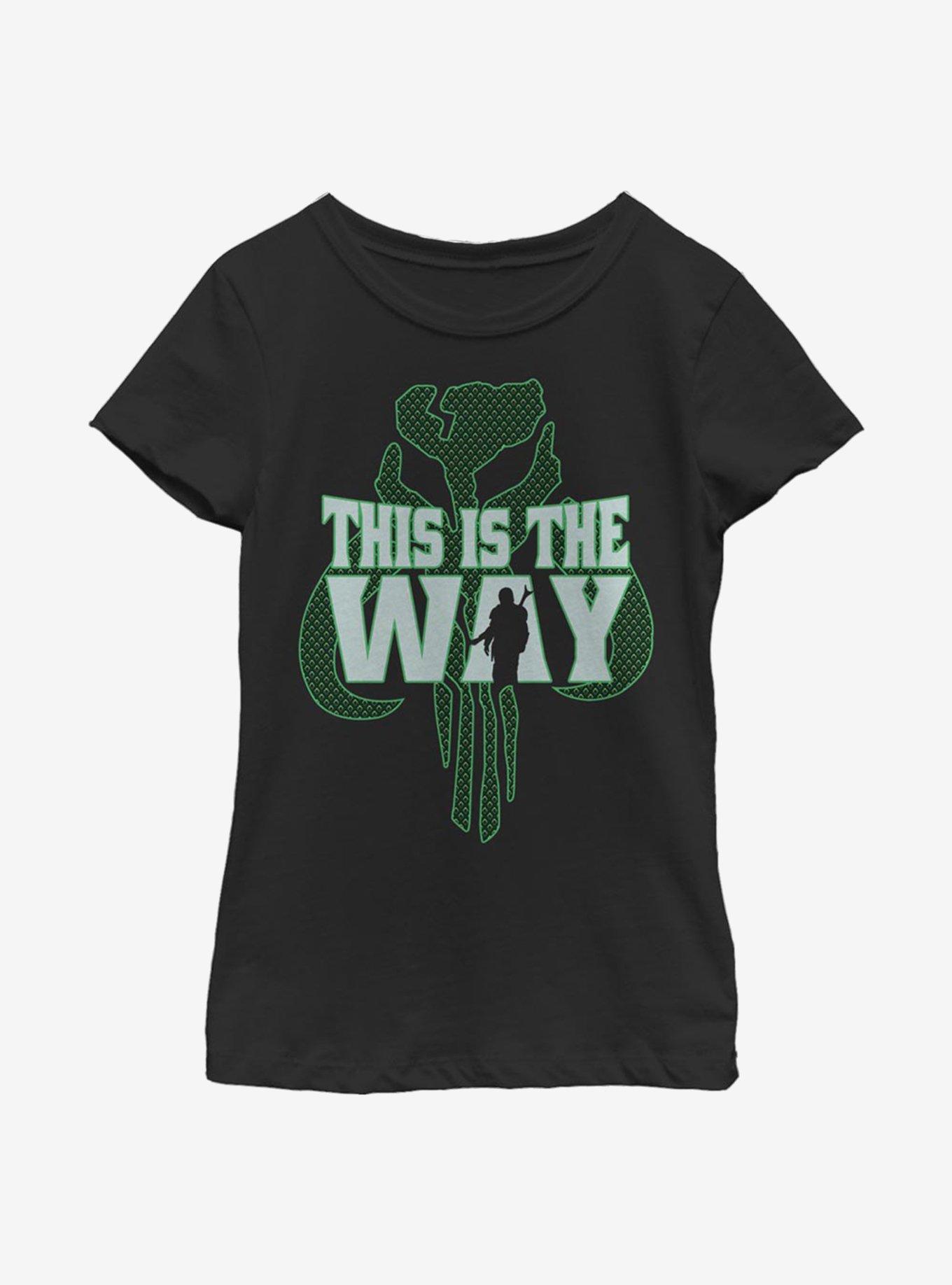 Star Wars The Mandalorian The Way Pattern Youth Girls T-Shirt, , hi-res