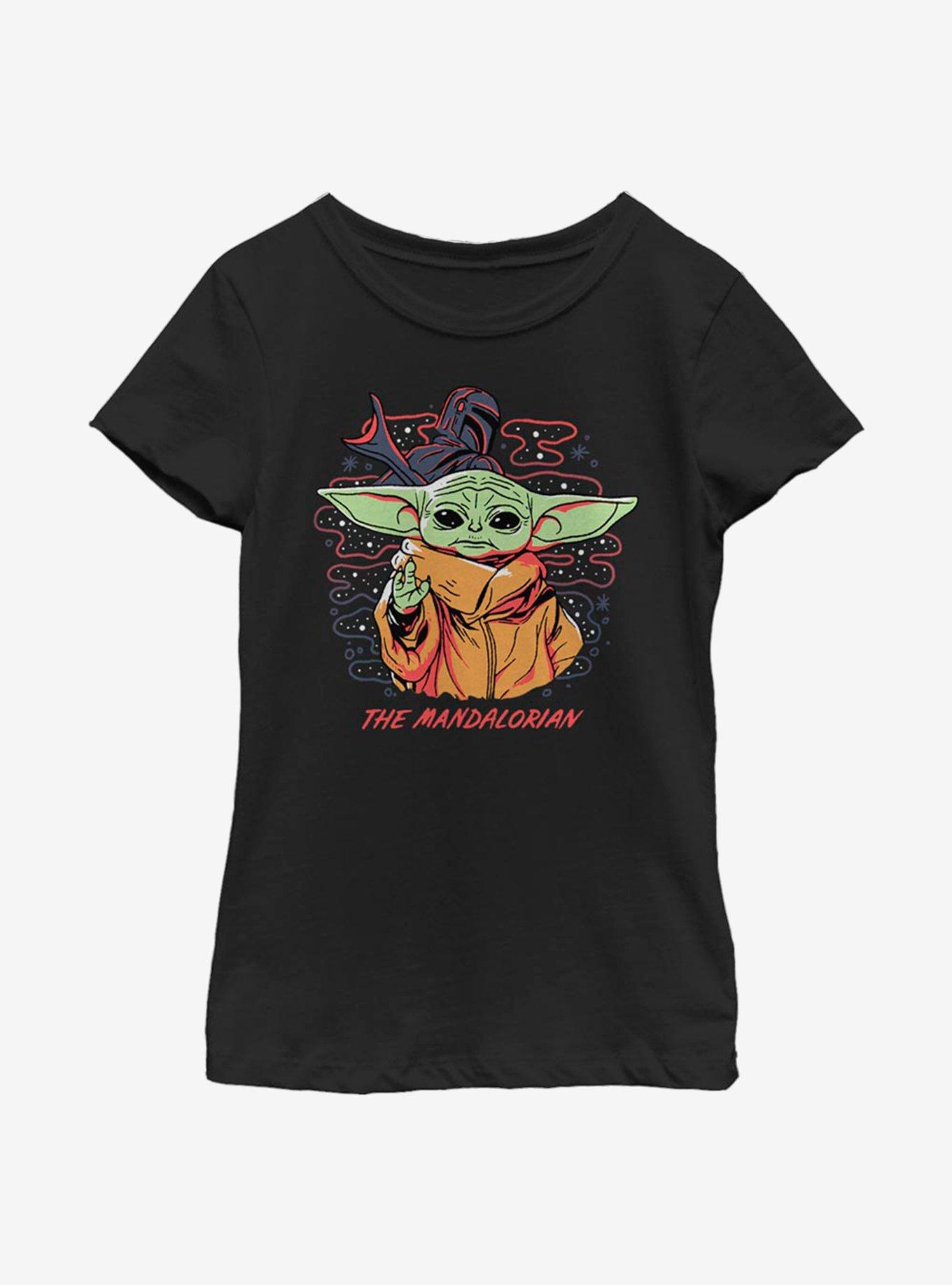 Star Wars The Mandalorian The Child Space Bubbles Youth Girls T-Shirt, BLACK, hi-res