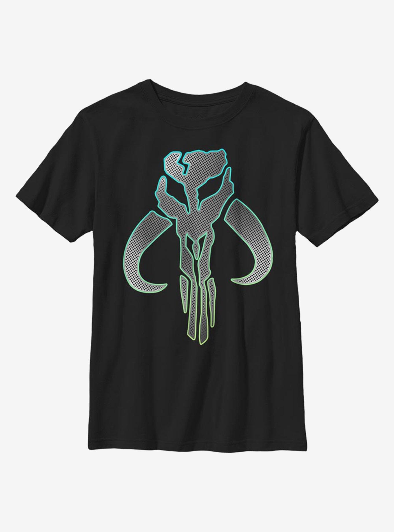 Star Wars The Mandalorian Silver Logo Youth T-Shirt, , hi-res