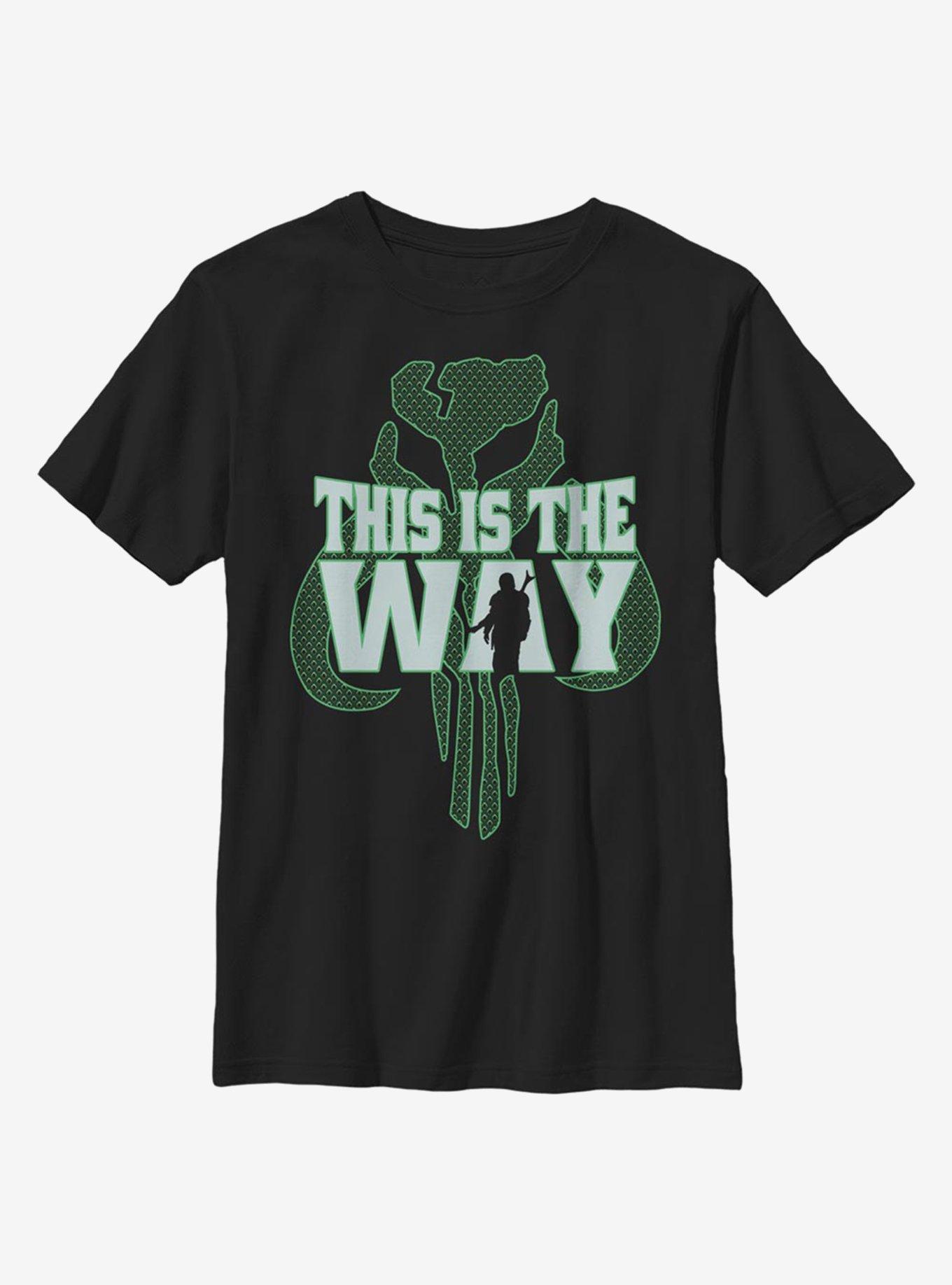 Star Wars The Mandalorian The Way Pattern Youth T-Shirt, , hi-res