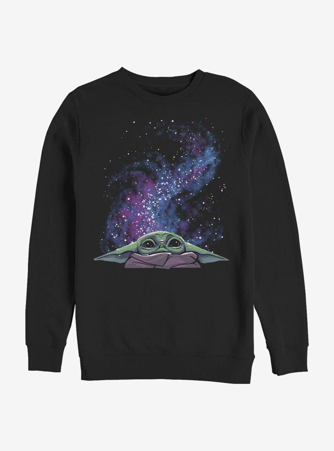 Star Wars The Mandalorian The Child Galaxy Peak Sweatshirt, BLACK, hi-res