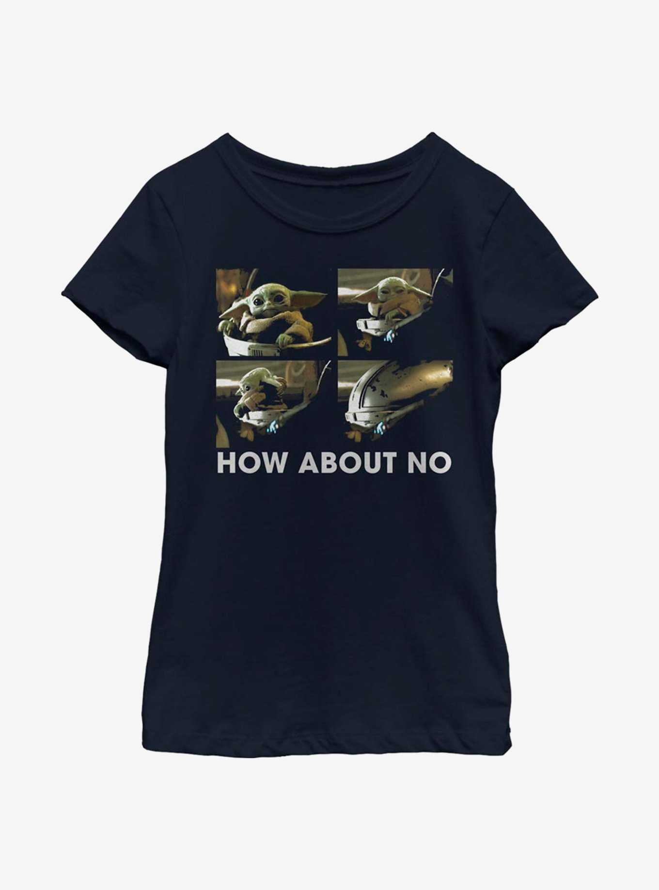 Star Wars The Mandalorian The Child How About No Youth Girls T-Shirt, , hi-res