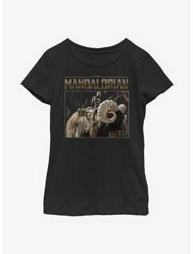 Star Wars The Mandalorian Bantha RIde Youth Girls T-Shirt, , hi-res