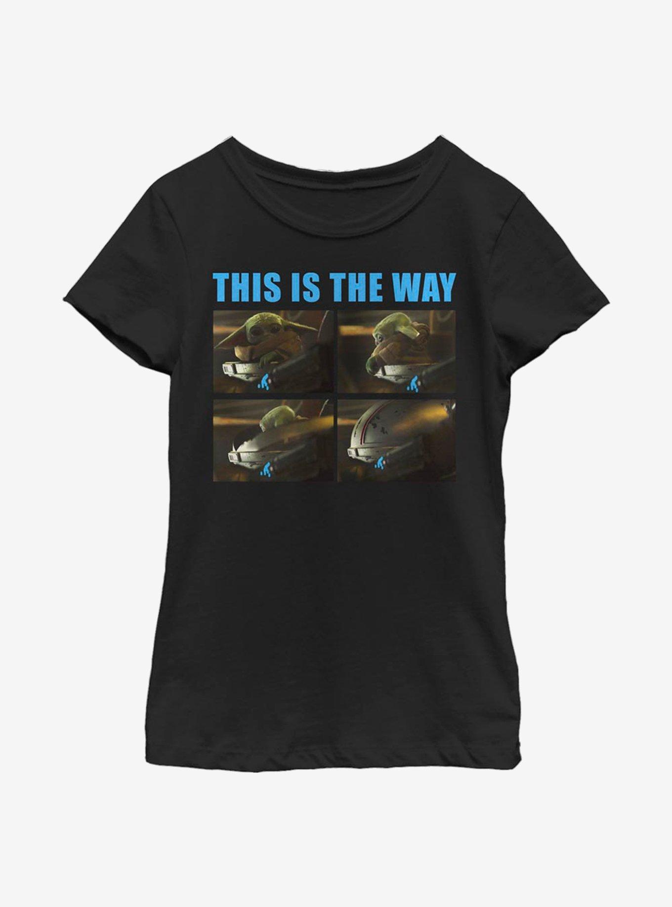 Star Wars The Mandalorian The Child Closed Way Youth Girls T-Shirt, , hi-res