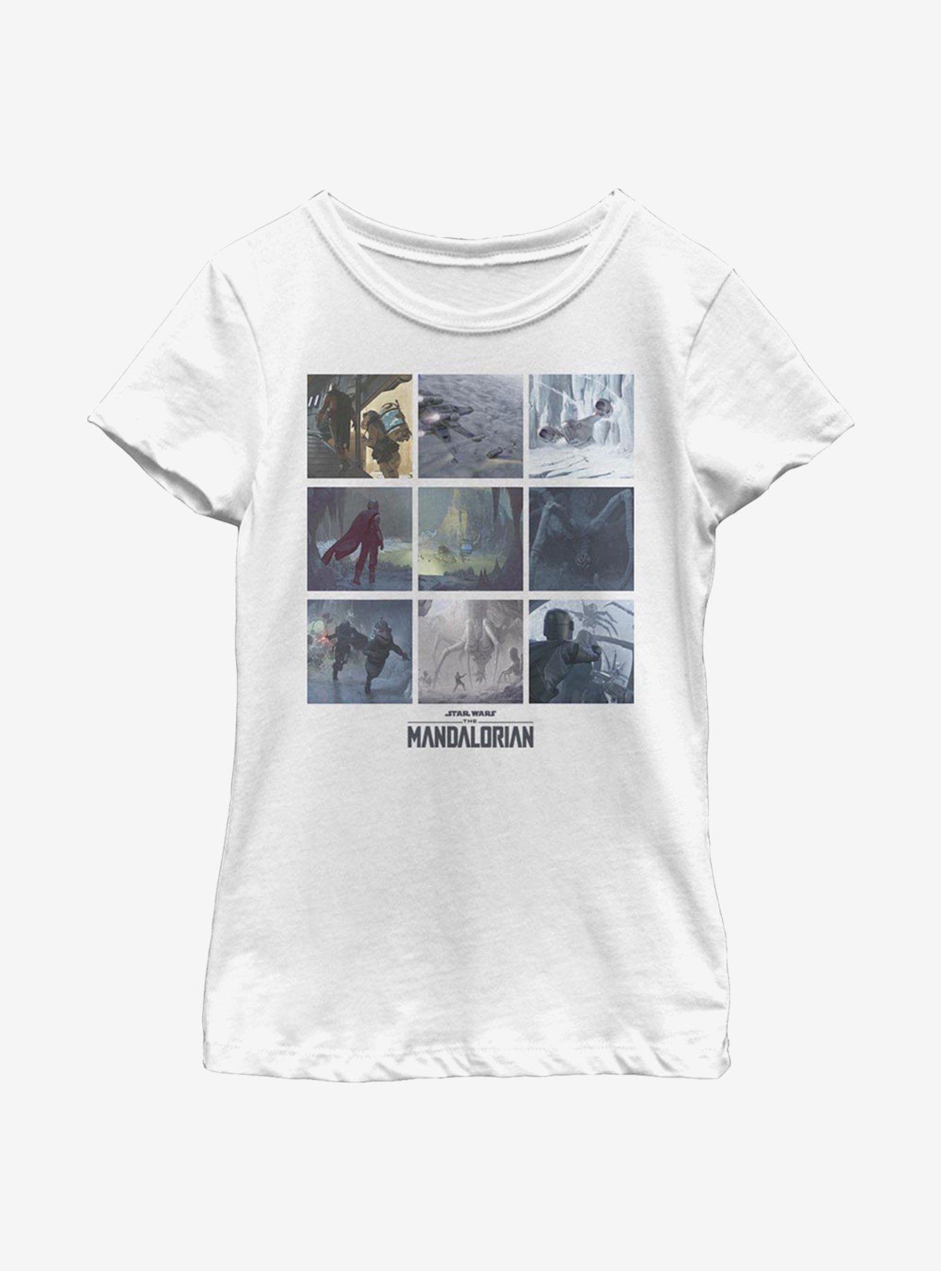 Star Wars The Mandalorian Mandomon Message Youth Girls T-Shirt, , hi-res