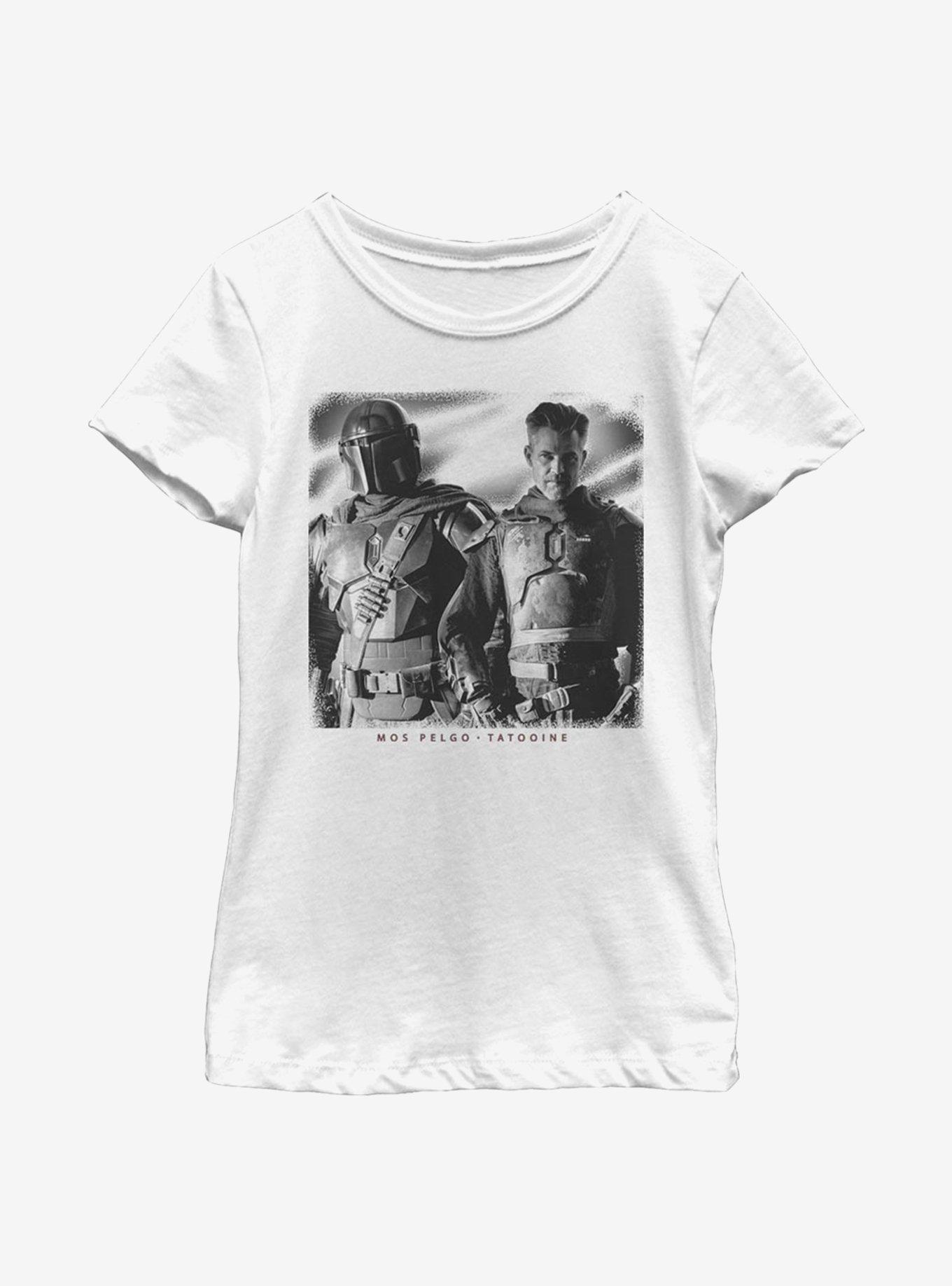 Star Wars The Mandalorian And Cobb Heroes Youth Girls T-Shirt, WHITE, hi-res