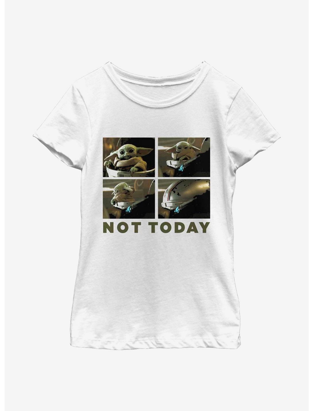 Star Wars The Mandalorian The Child Not Today Youth Girls T-Shirt, WHITE, hi-res