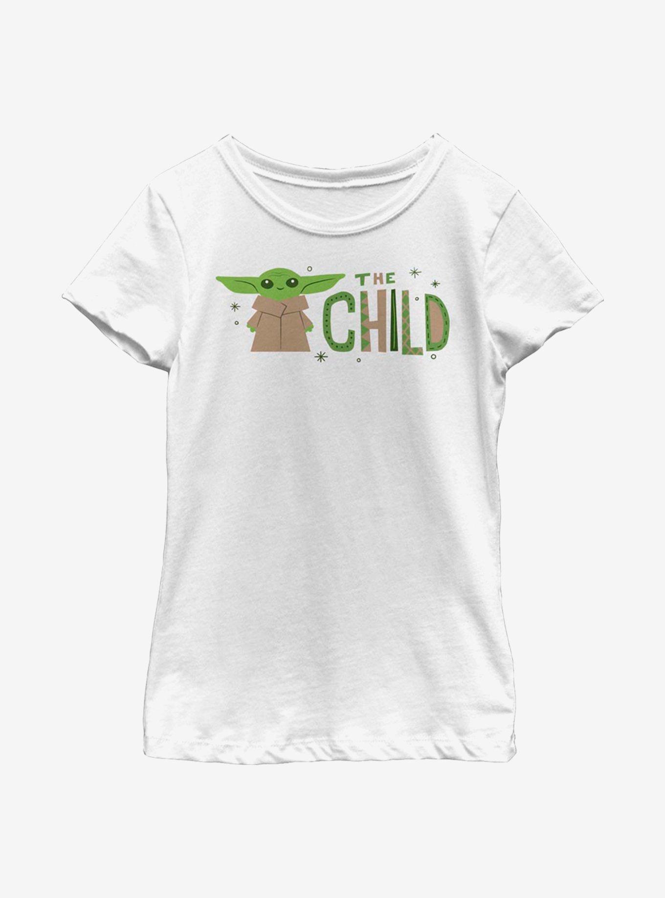 Star Wars The Mandalorian The Child Green Stars Youth Girls T-Shirt, , hi-res