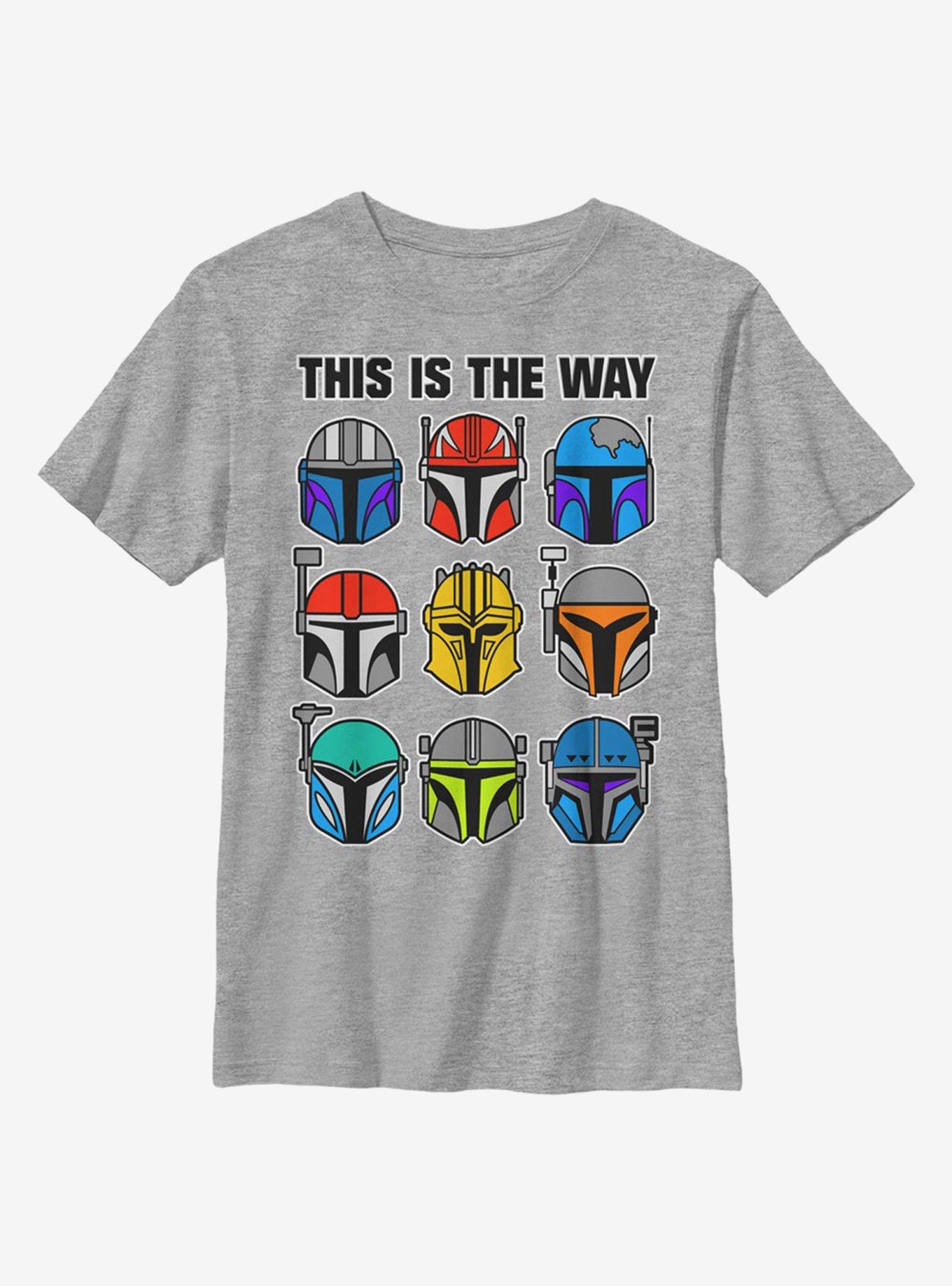 Star Wars The Mandalorian Bountiful Helmets Youth T-Shirt, , hi-res