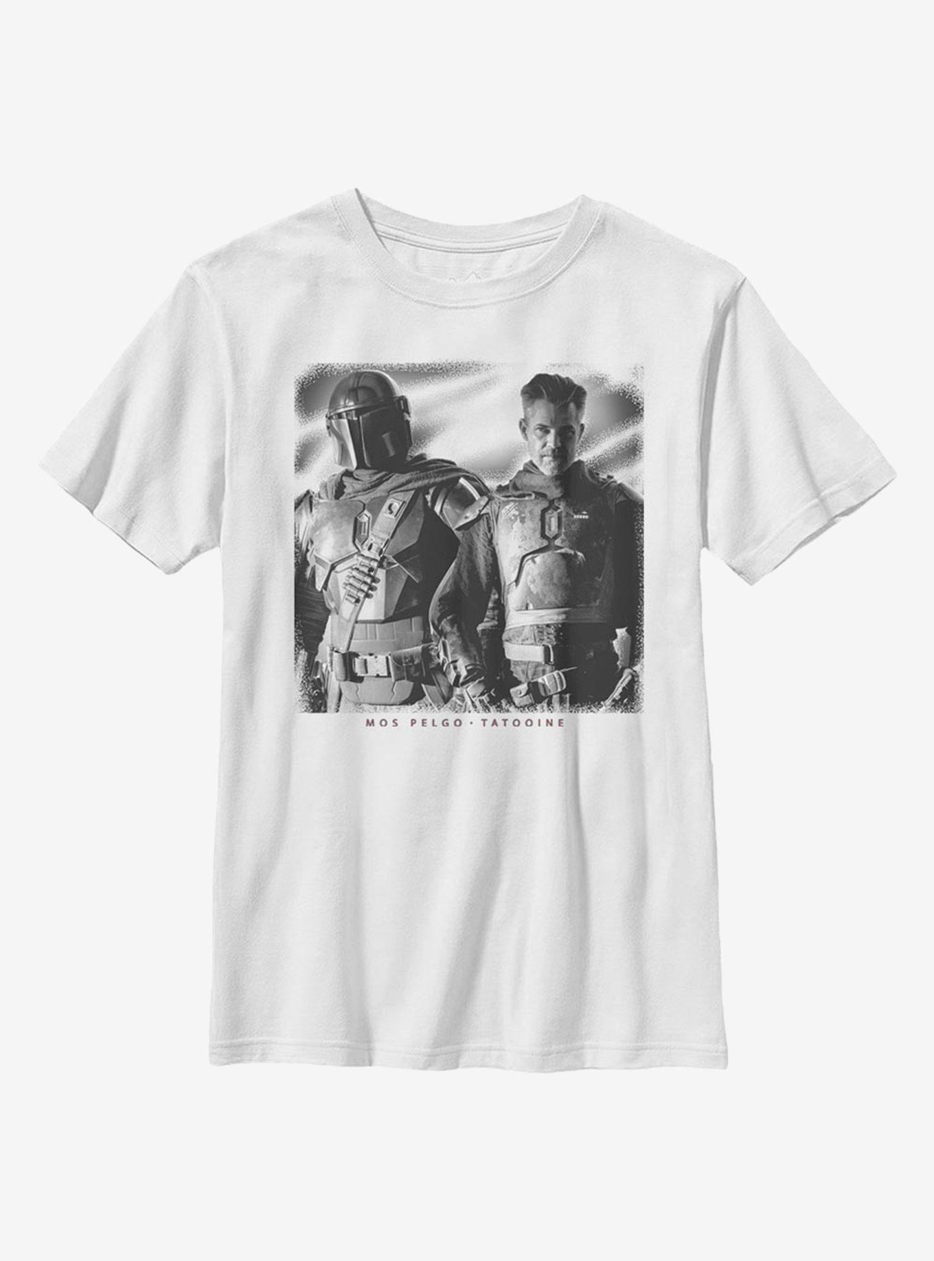 Star Wars The Mandalorian And Cobb Heroes Youth T-Shirt, WHITE, hi-res