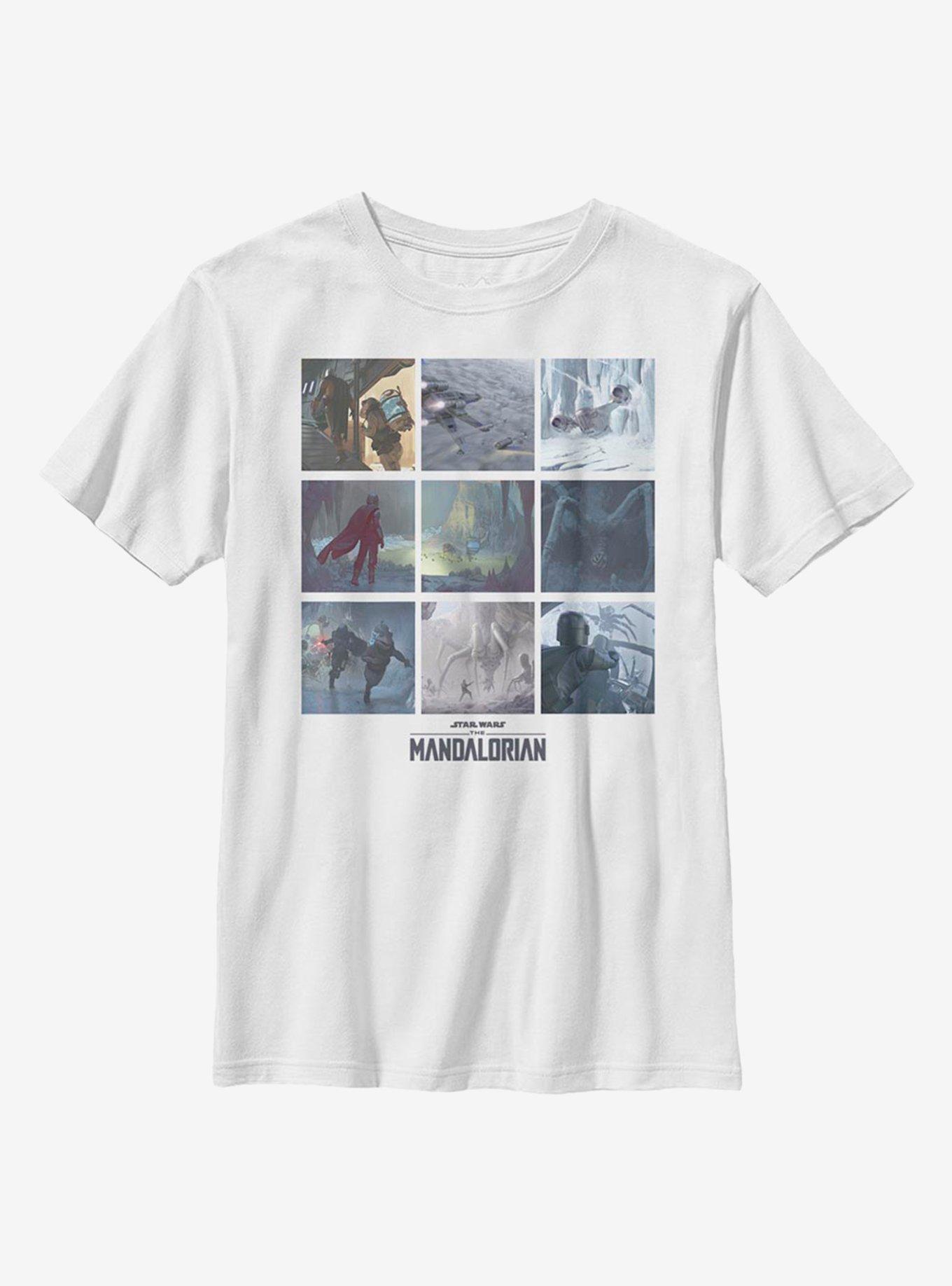 Star Wars The Mandalorian Mandomon Message Youth T-Shirt, , hi-res