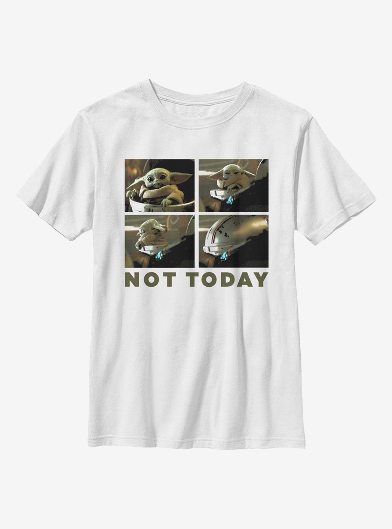 Star Wars The Mandalorian The Child Not Today Youth T-Shirt, WHITE, hi-res