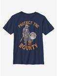 Star Wars The Mandalorian The Child Protect Bounty Halloween Youth T-Shirt, NAVY, hi-res