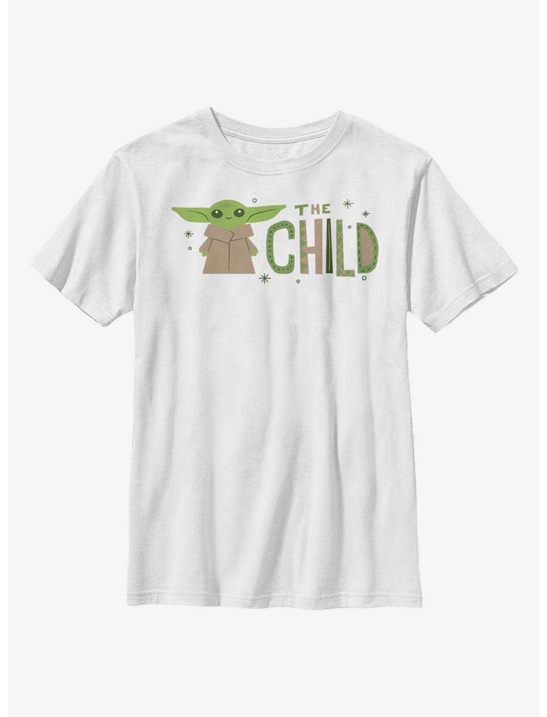 Star Wars The Mandalorian The Child Green Stars Youth T-Shirt, WHITE, hi-res