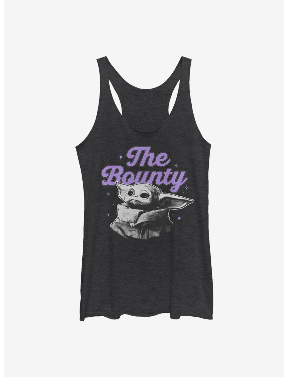 Star Wars The Mandalorian The Child The Bounty Womens Tank Top, BLK HTR, hi-res