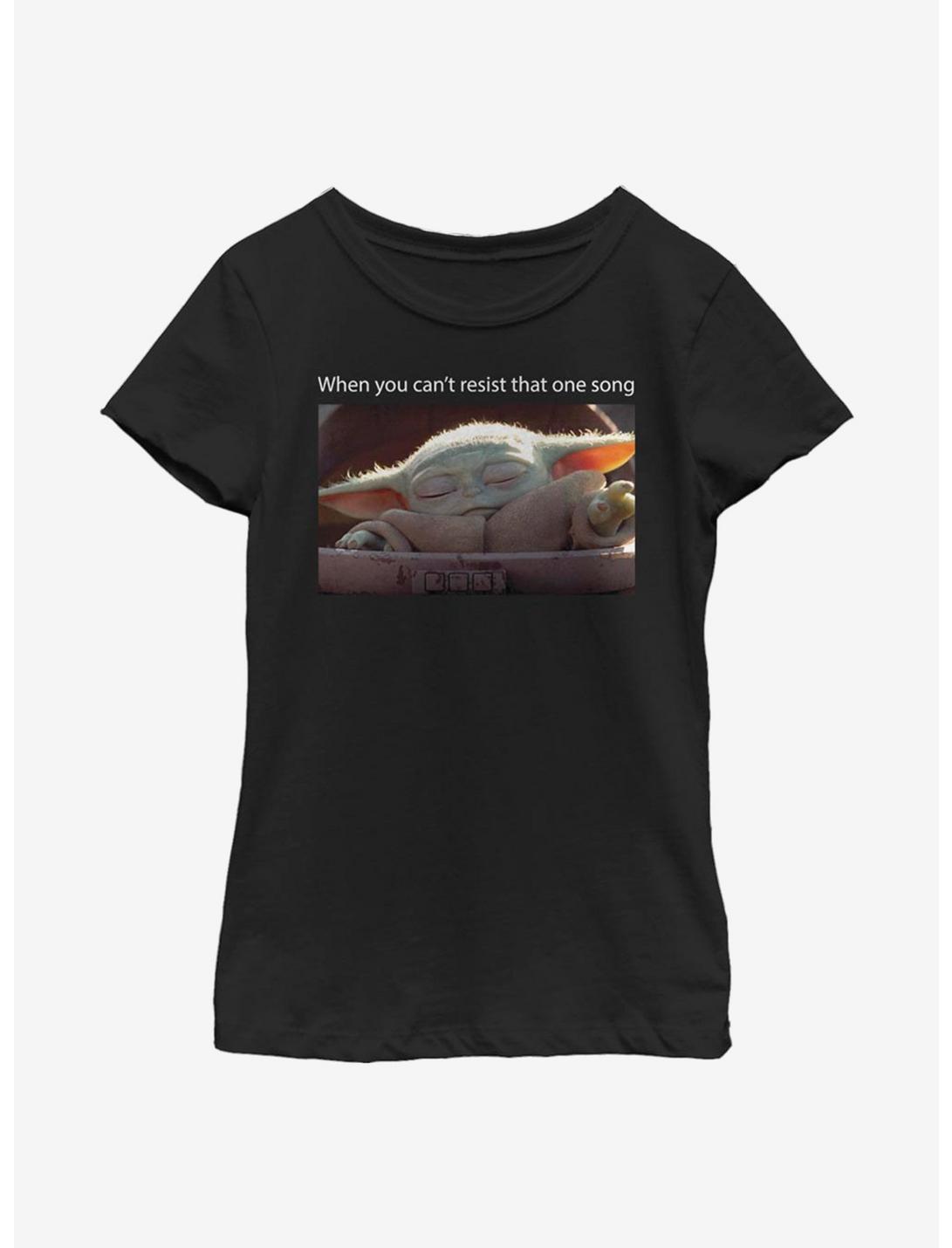 Star Wars The Mandalorian The Child Can't Resist Youth Girls T-Shirt, BLACK, hi-res