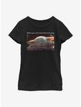 Star Wars The Mandalorian The Child Can't Resist Youth Girls T-Shirt, BLACK, hi-res